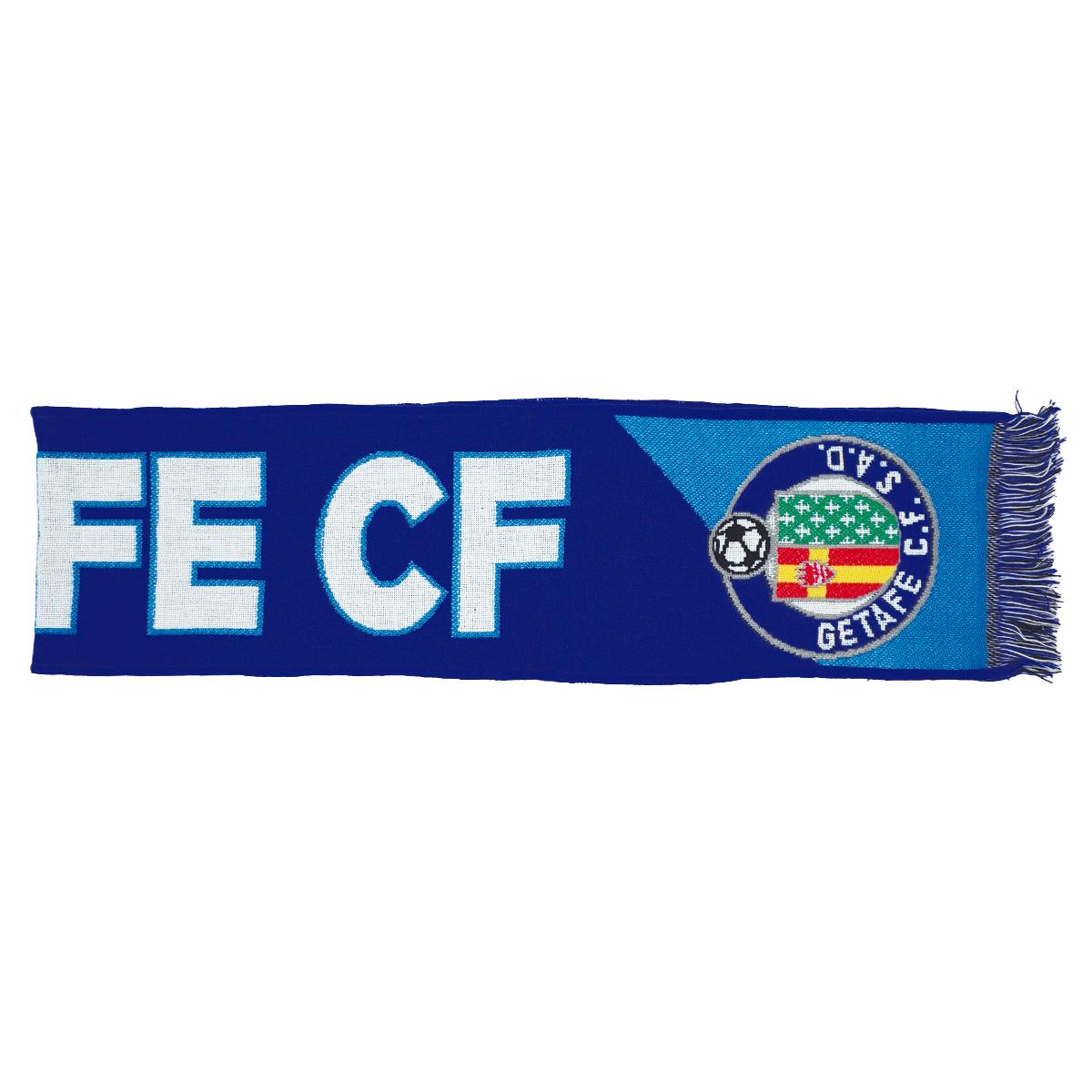 Bufanda "telar extremos azul claro"