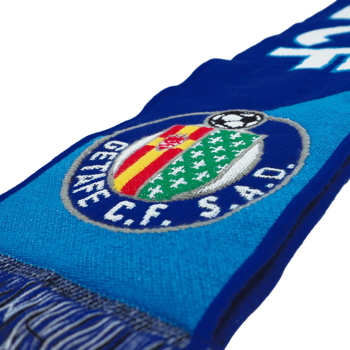 Bufanda "telar extremos azul claro"